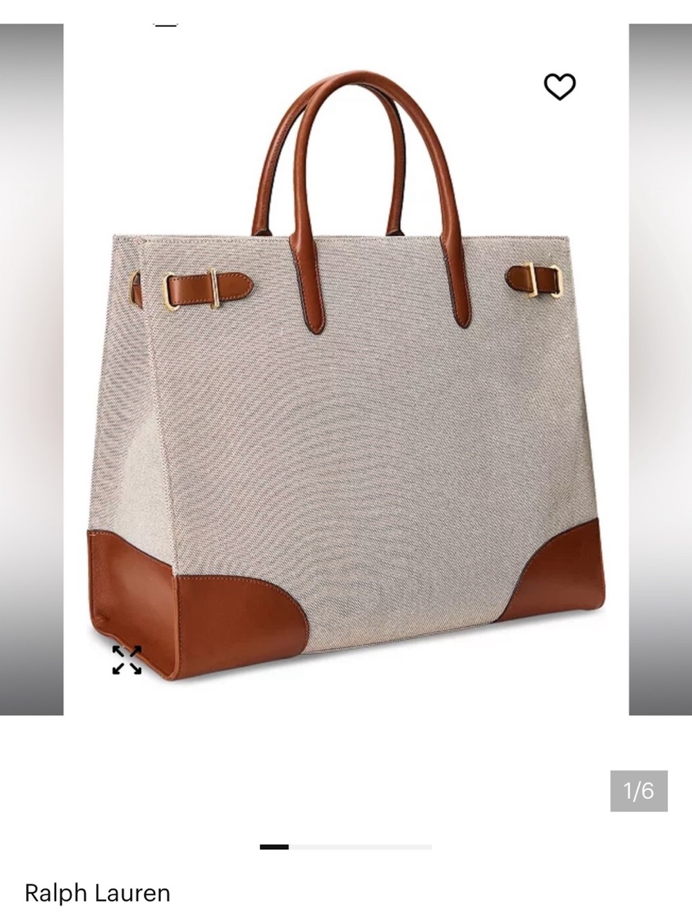 Ralph Lauren Canvas Extra Large Devyn Tote